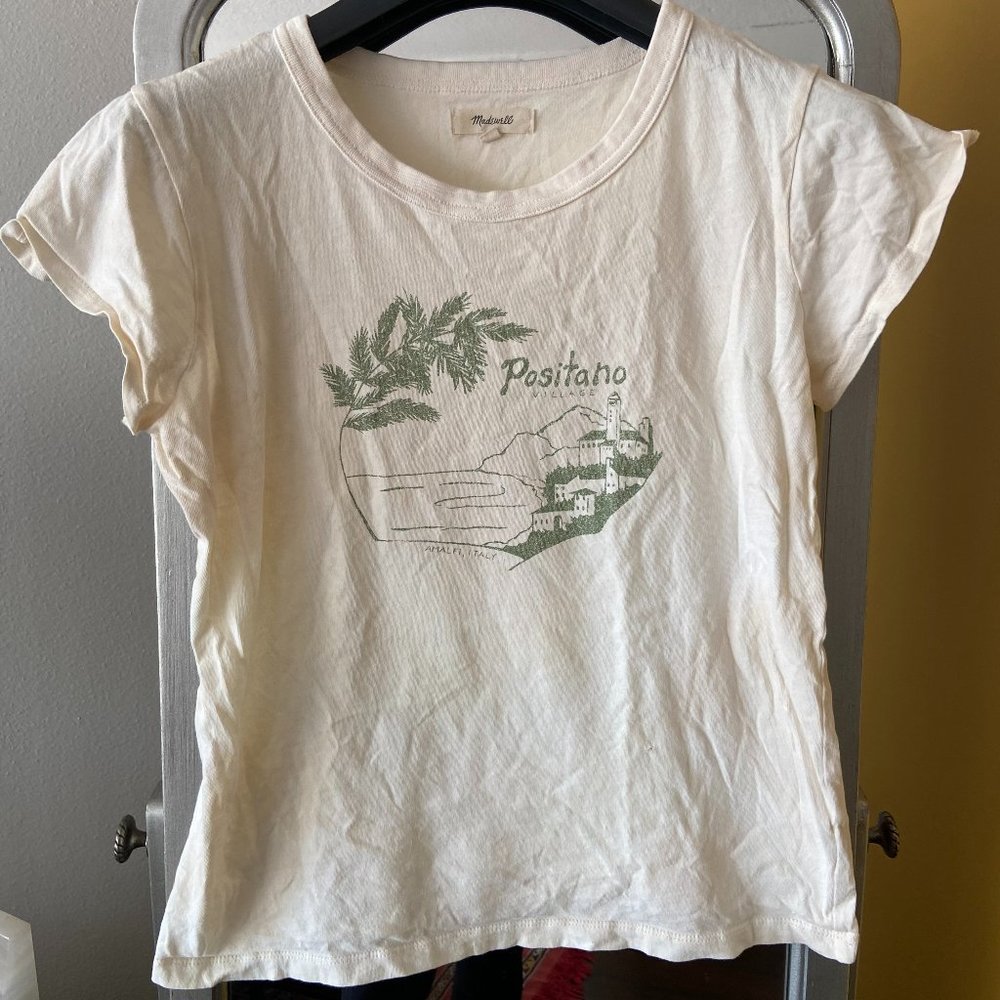 Madewell, POSITANO SOFTFADE COTTON PERFECT VINTAGE TEE, S: Small